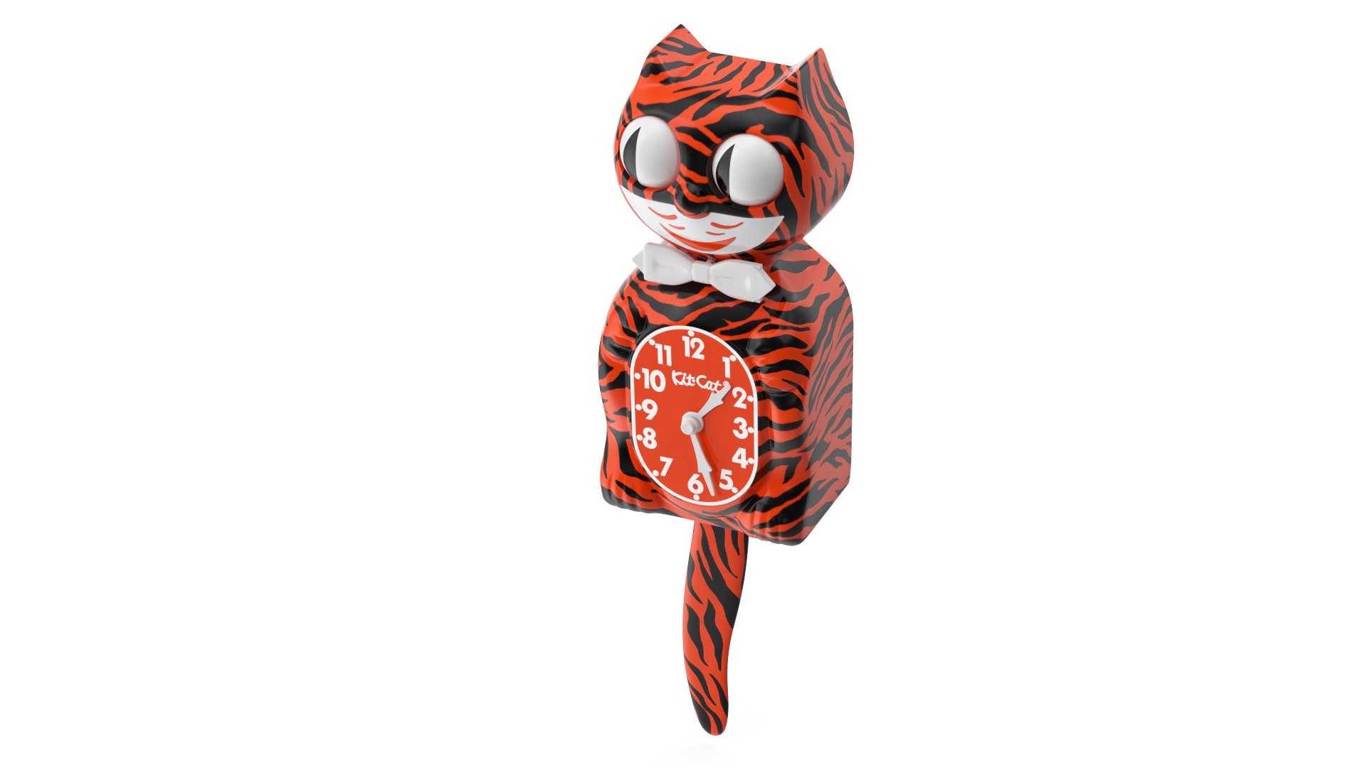 Bengal Tiger Kit Cat Clock Rigged 3D model preview