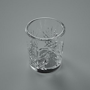 3d c4d whisky glass