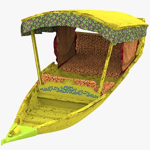 3D Shikara Boat model