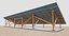 Wood Structure Solar Ground Mount 2x13 Table