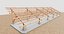 Wood Structure Solar Ground Mount 2x13 Table