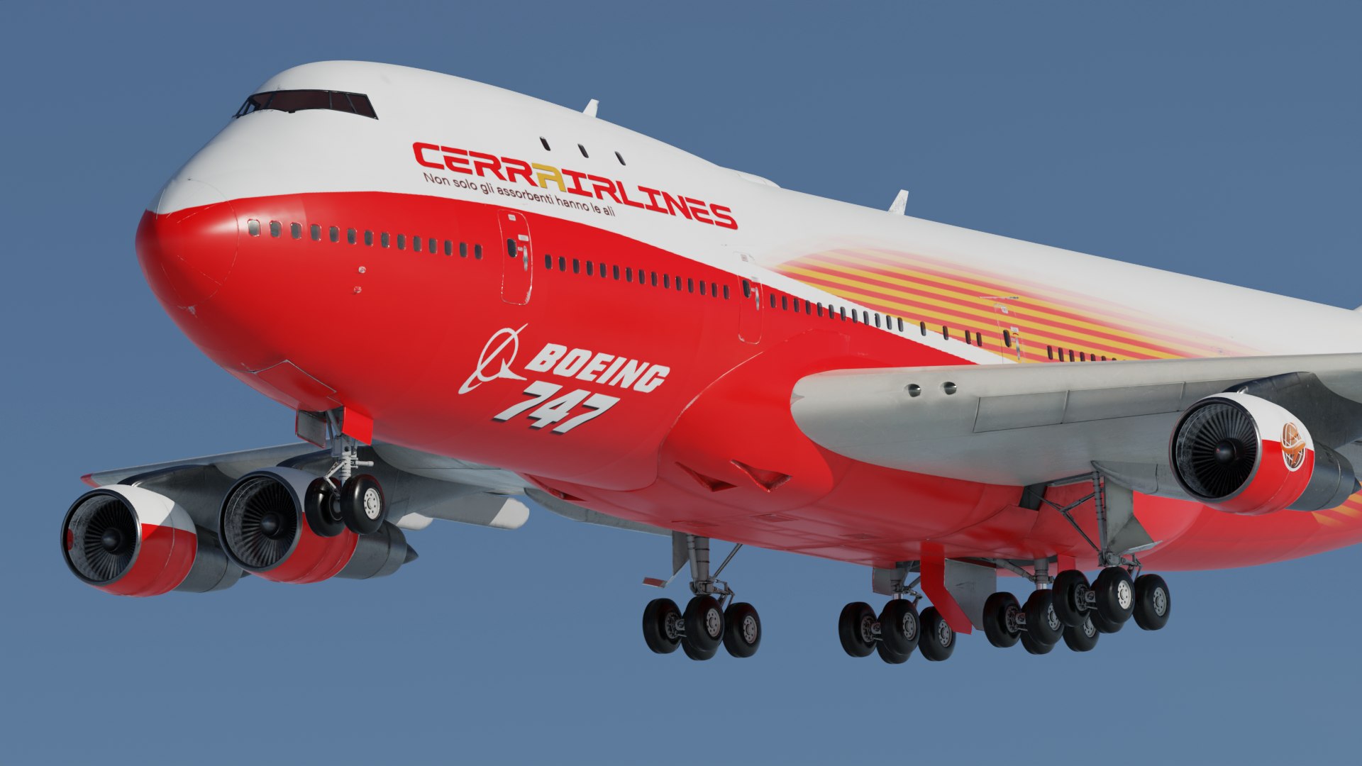 747-100 CerrAirlines 3D Model - TurboSquid 2148201