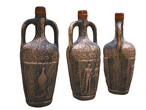 3D magic bottle old wine