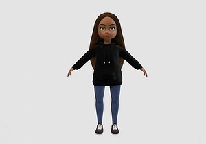cool cartoon girl