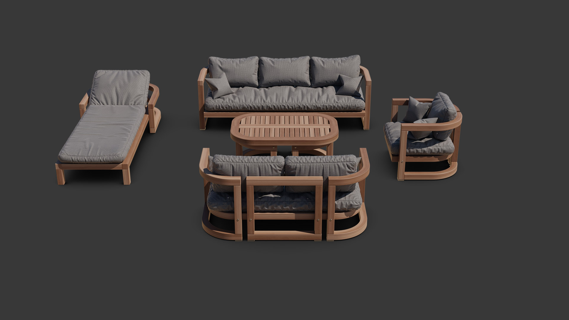 3D Garden Patio Set Bundle TurboSquid 2024220