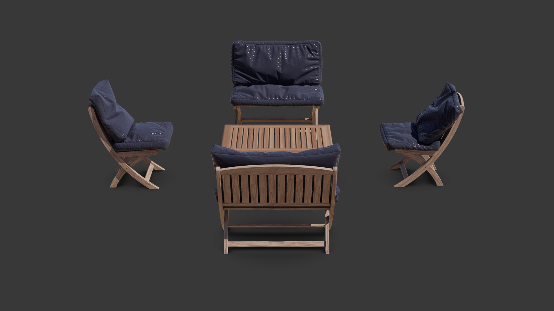 3D Garden Patio Set Bundle TurboSquid 2024220