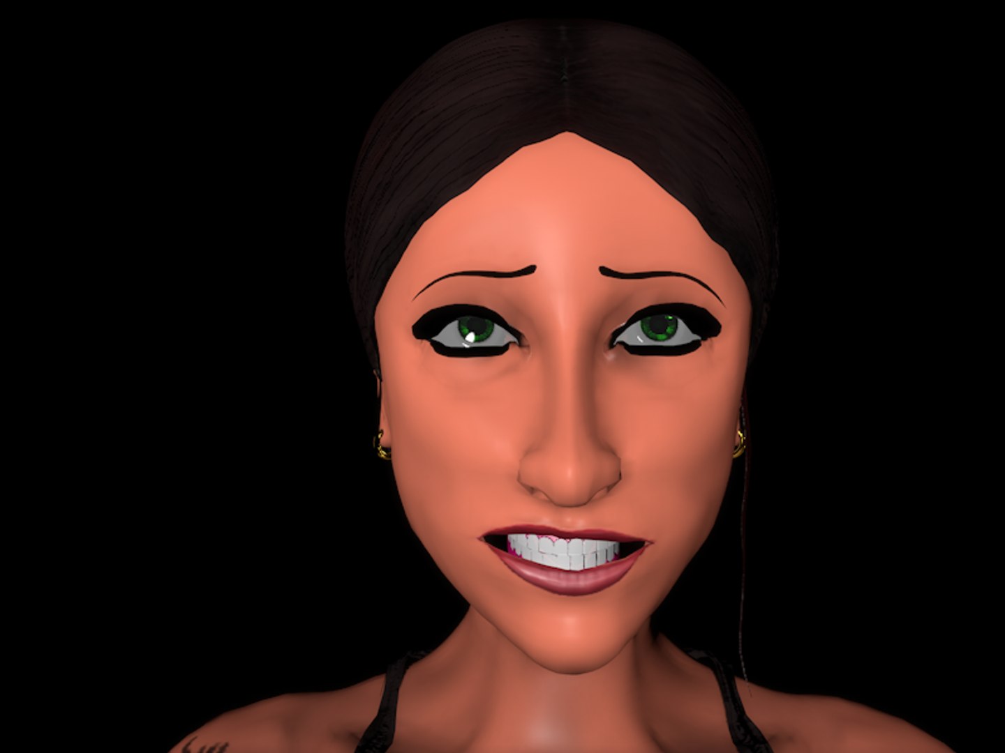 rigged facial dynamic 3d model
