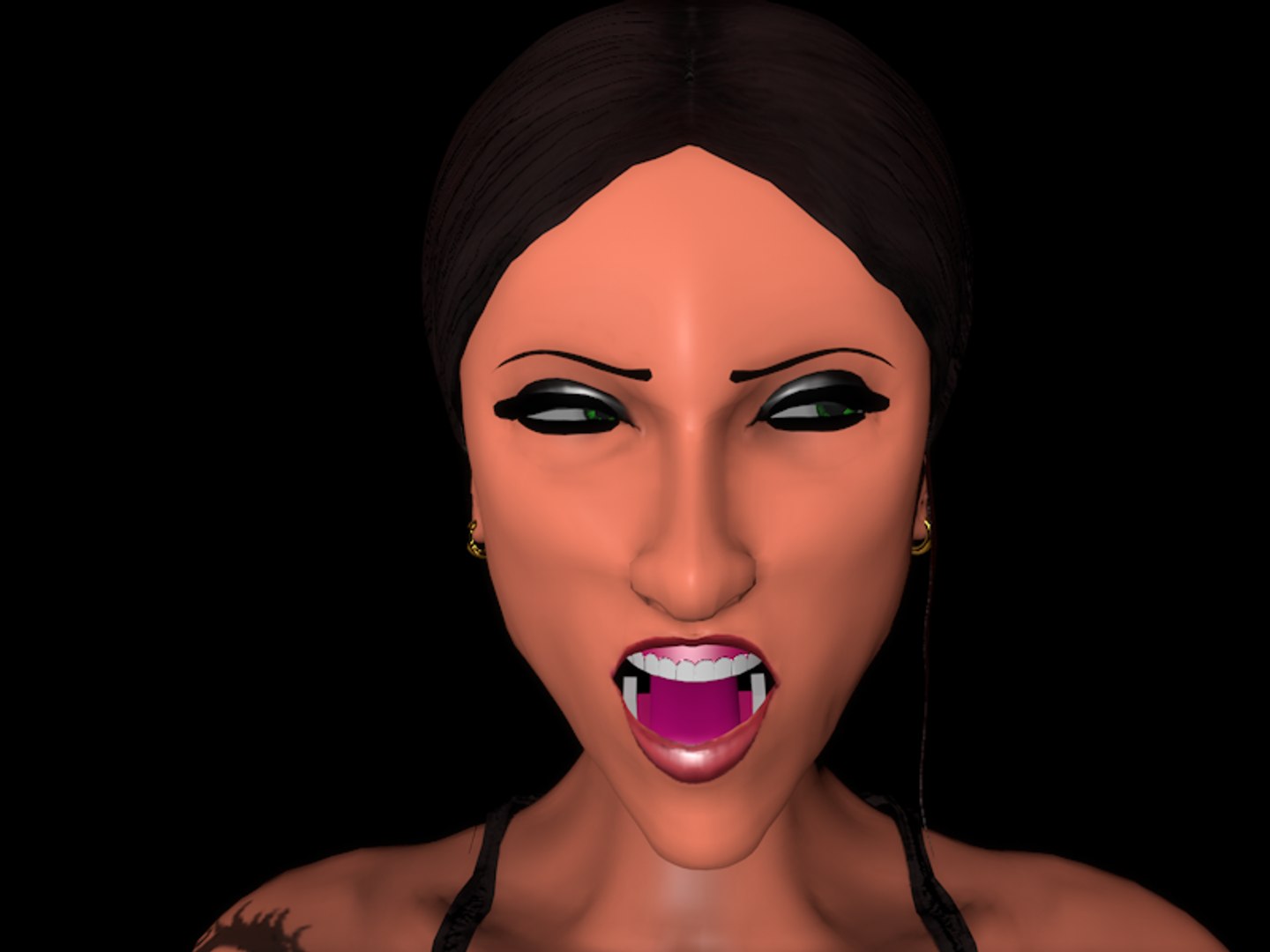 Rigged Facial Dynamic 3d Model
