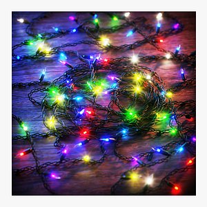 Customizable Christmas Lights - Geometry Nodes Blender 3D model