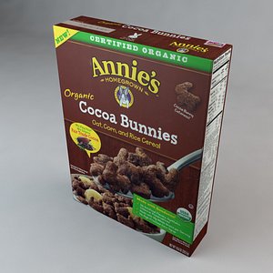 3D model box annies cocoa bunnies