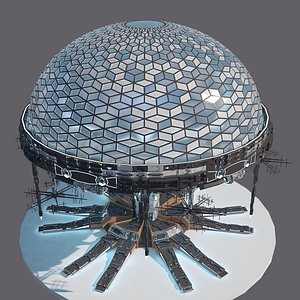 3D Interplanetary Bio Dome model