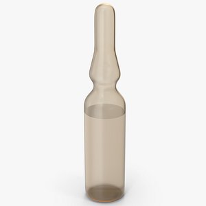 Amber Tubular Glass 3D model