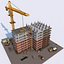 Scène de bâtiment en construction