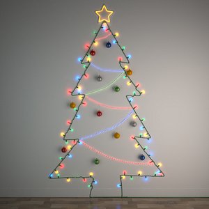 3D diy christmas light tree