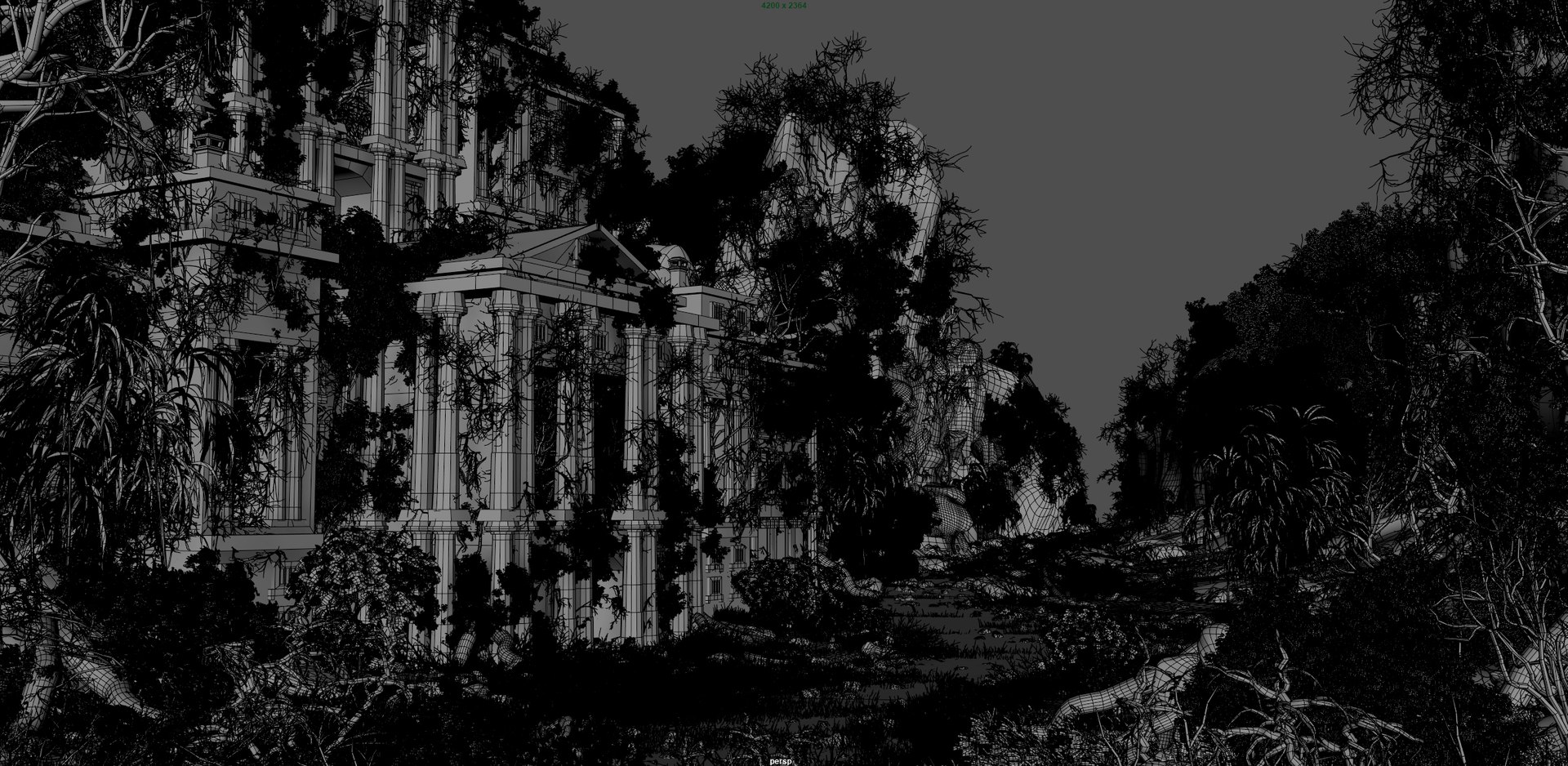 3D Abandoned Castle Temple model - TurboSquid 2064817