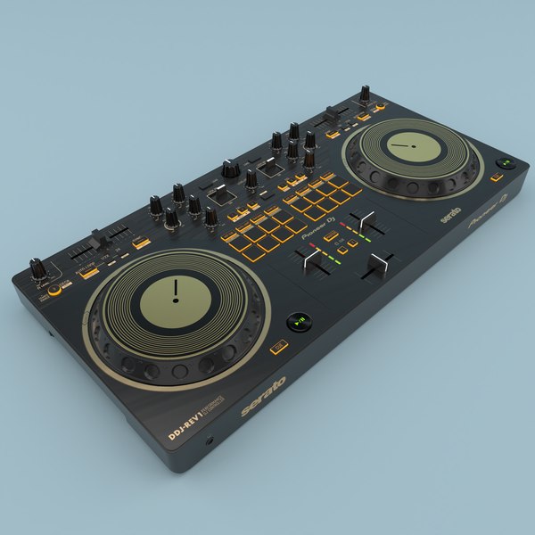 パイオニアDDJ-REV1-NDJコントローラーゴールド3Dモデル - TurboSquid