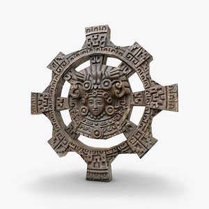 3D artifact wall stone model