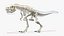 3D tyrannosaurus rex skeleton rigged
