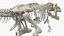 3D tyrannosaurus rex skeleton rigged