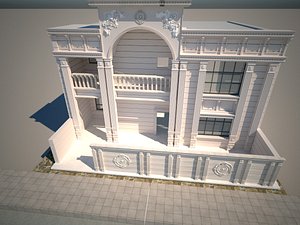 modeled classic facade model