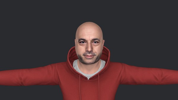 modelo 3d Joe Rogan Personaje 3D hiperrealista de cuerpo completo y ...