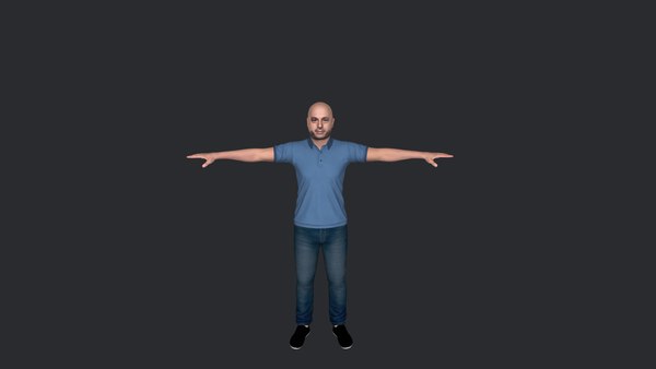 modelo 3d Joe Rogan Personaje 3D hiperrealista de cuerpo completo y ...