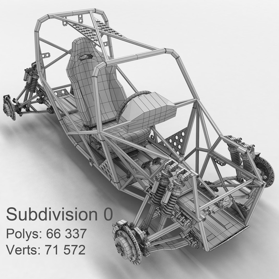 Sports Car Skeleton 3D - TurboSquid 1213632