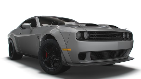 3D model Dodge Challenger SRT Super Stock Black Package 2023