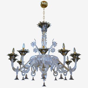 chandeliers lights sylcom giustinian 3D model