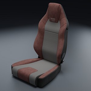 3D Recaro LX-F Camfort seat Brown-Black 3D Model 2026 model