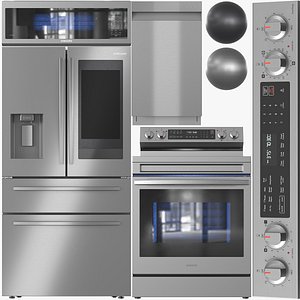 Samsung Appliance Collection 09 NE63A6711SSAA NE63A6711SGAA ME11A7510DSAA ME11A7510DGAA RF28R755 3D model