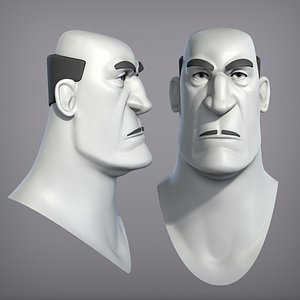 Cartoon male character Carlo base mesh