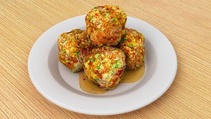 3D Steamed Meatballs