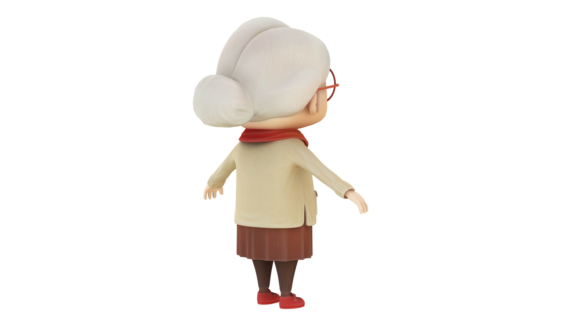 3D Cartoon Old Women - TurboSquid 2215711