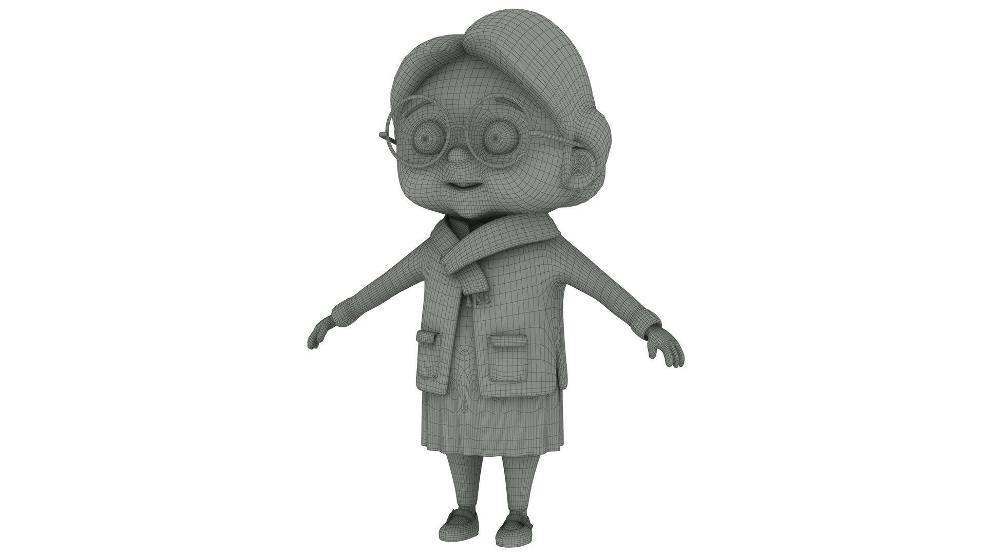 3D Cartoon Old Women - TurboSquid 2215711