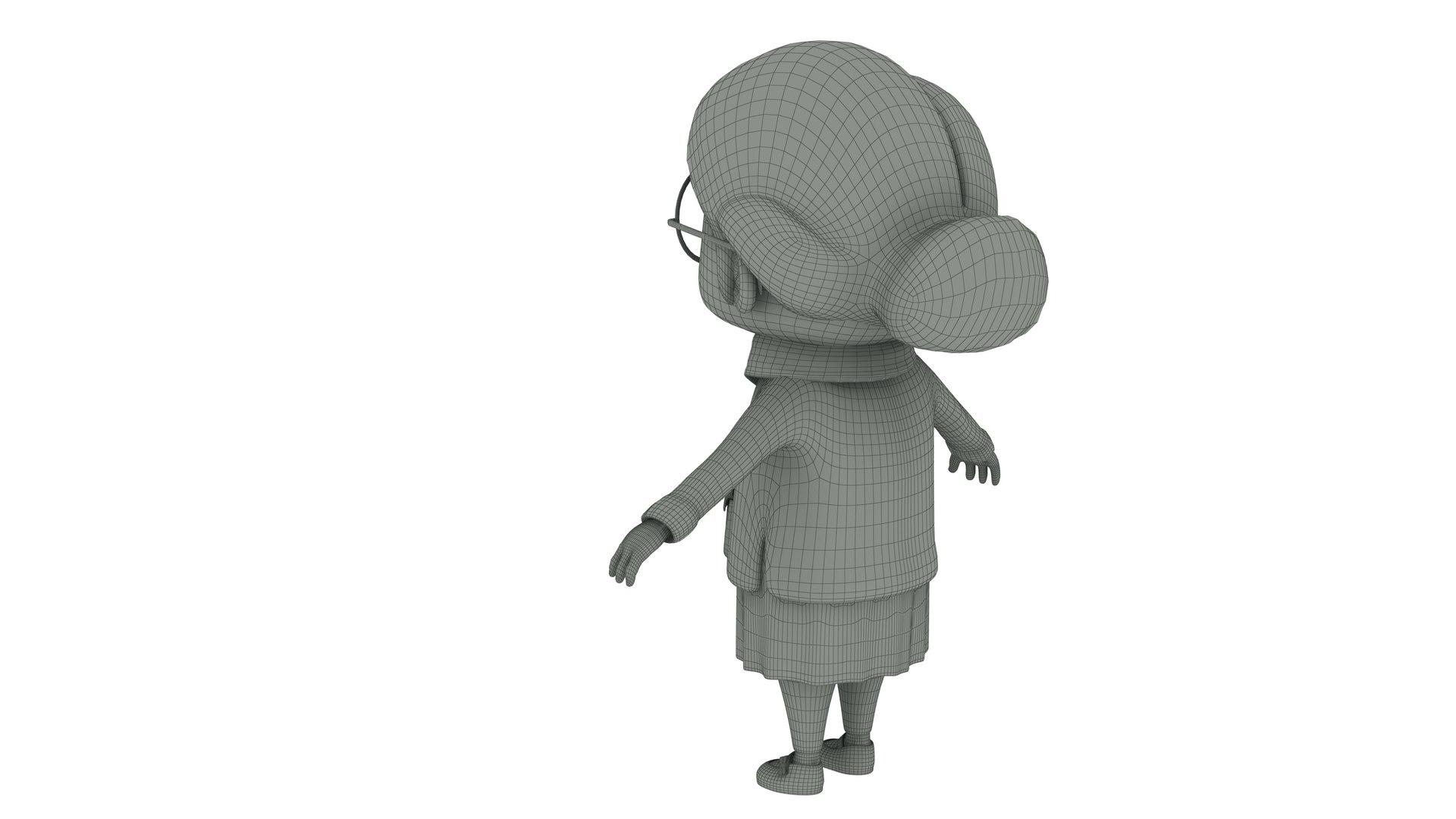 3D Cartoon Old Women - TurboSquid 2215711