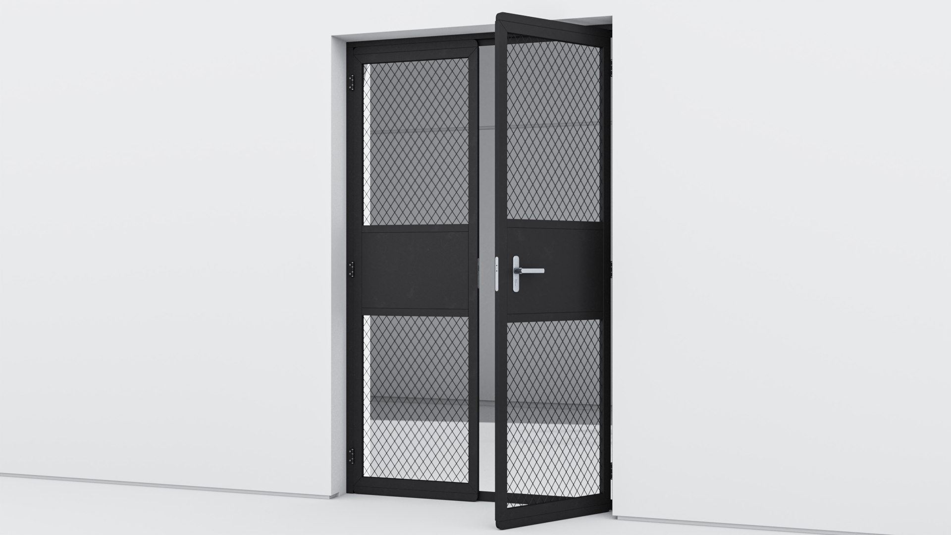 Aluminium Door 27 3D Model - TurboSquid 2009586