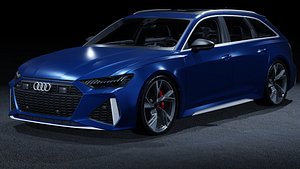 3D model 2020 Audi RS6 Avant 3D Model  Super Wagon Performance