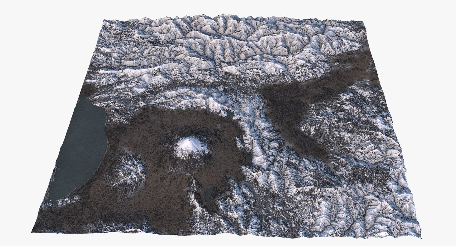 Mount Fuji Area Model - TurboSquid 1247128
