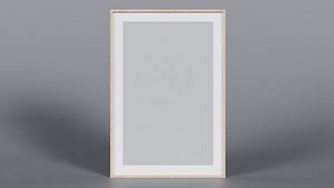 3D Modern Wood Picture Frame 3D Model True Renders UV 4K PBR Textures