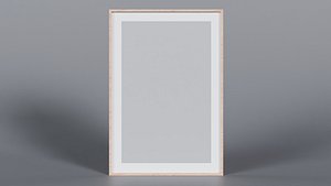 Modern Wood Picture Frame 3D Model StemCell UV 4K PBR Textures