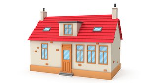 Cartoon house 3D model