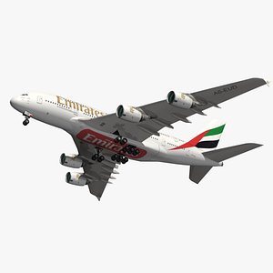 airbus emirates a380 3D