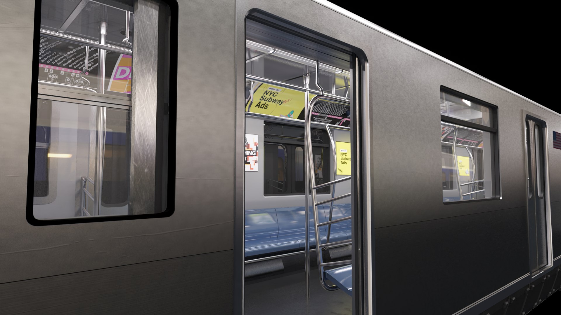 3D Model Subway Car R142 - TurboSquid 1679327