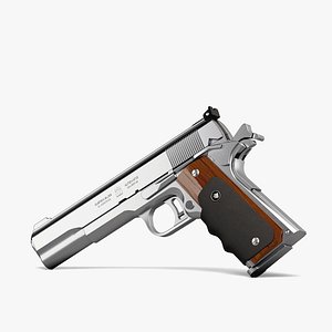 AMT Hardballer -  Low Poly Game-Ready 3D Model Clean Topology  4K Textures(1) 3D model