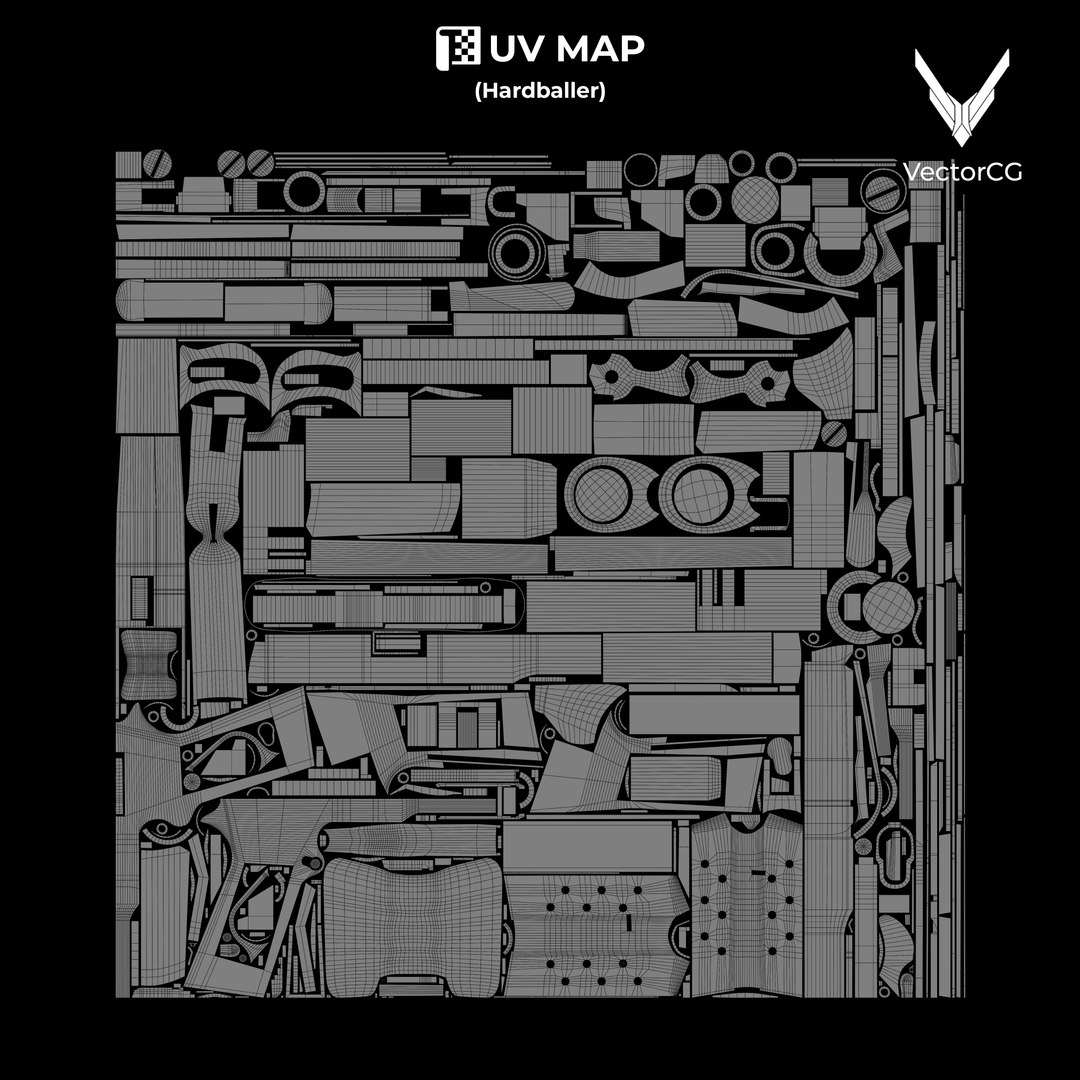 AMT Hardballer -  Low Poly Game-Ready 3D Model Clean Topology  4K Textures(1) 3D model https://p.turbosquid.com/ts-thumb/yD/24jA7l/a5/uvhardballer/jpg/1756946198/1920x1080/fit_q87/d9da7e07821af3a25a90eb6c54f8840e20a865db/uvhardballer.jpg