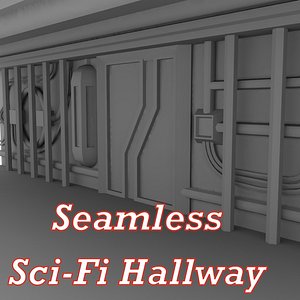 maya seamless sci-fi wall