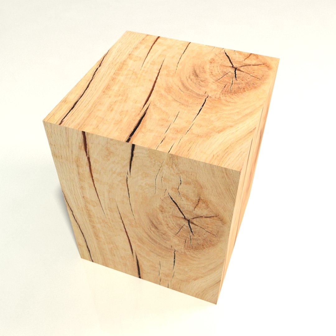 Chopping Block Oak Table 3D Model - TurboSquid 1224161