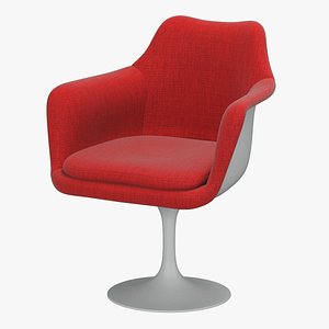3D knoll saarinen tulip armchair