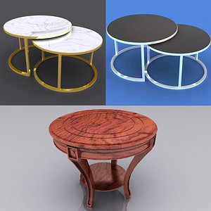 3D Magnussen Round and Nesting Tables